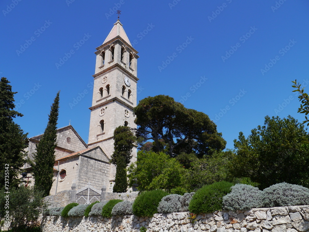 Fototapeta premium The lady of health church in Jezera on the island Murter