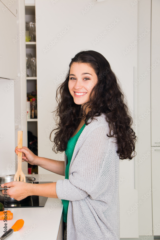 Beautiful young cook