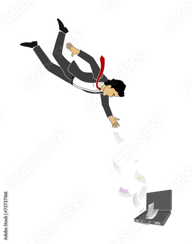 Falling Businessman