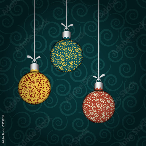 Background with colorful balls