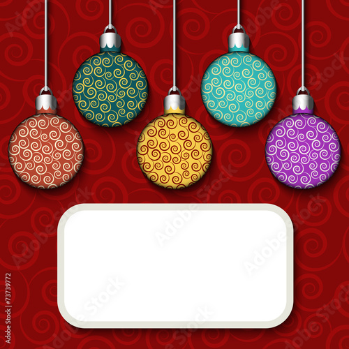 Background with colorful balls