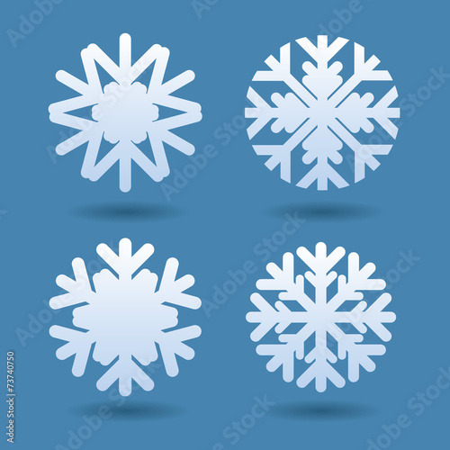 Set of snowflakes