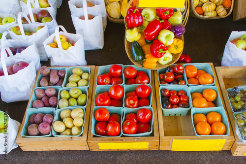 Bild auf Leinwand Little market
