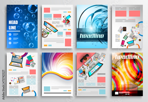 Set of Flyer Design, Web . Brochure Designs, Infographics