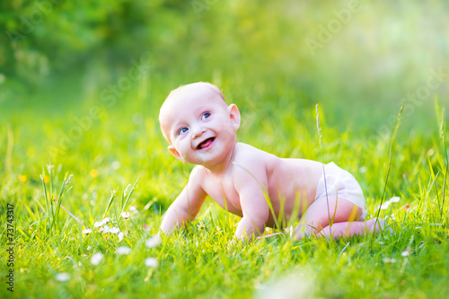 Little baby in garden © famveldman