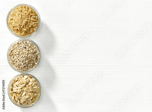 various types of cereal grains