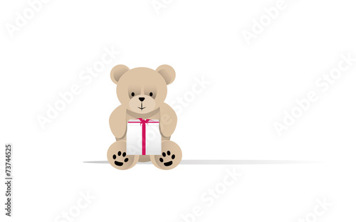 bear with gift