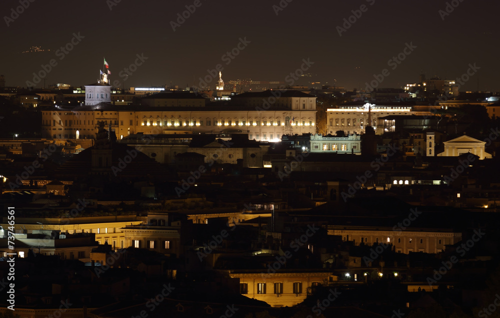 Obraz premium Quirinale at Night, Rome