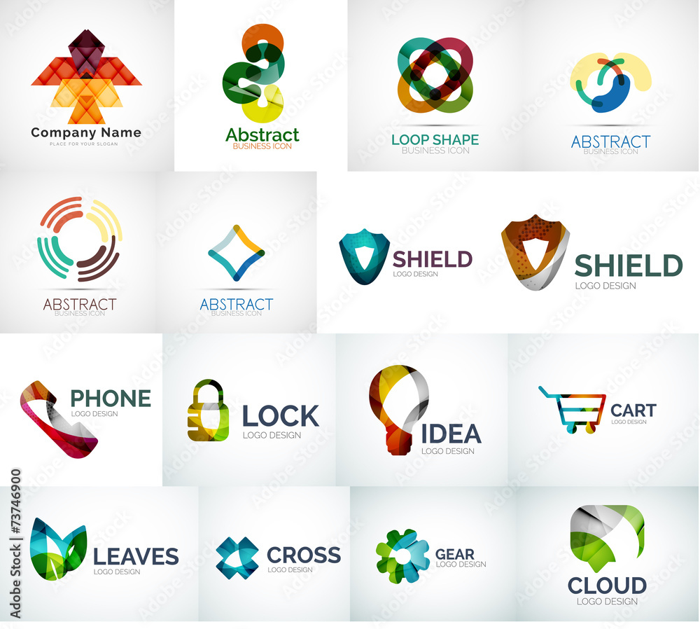 Abstract company logo collection