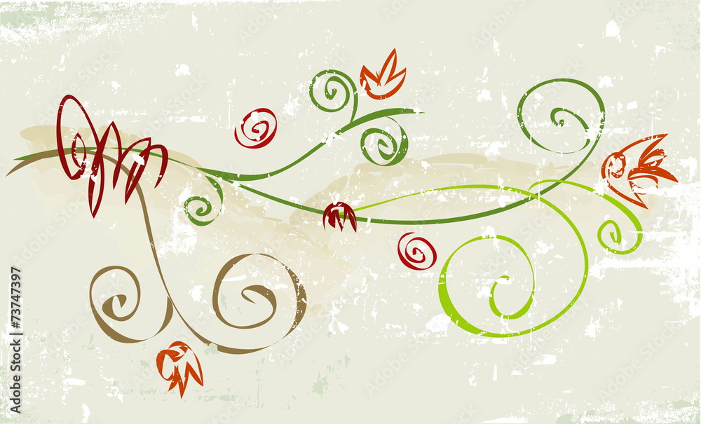 Rustic, grunge whimsical flower Rustic, grunge whimsical flower