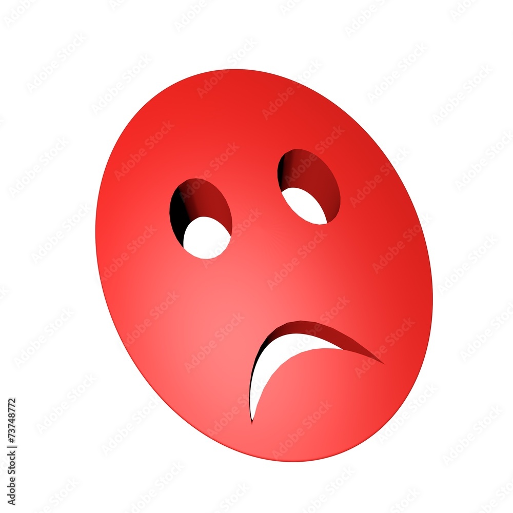 Red sad mask Red sad mask
