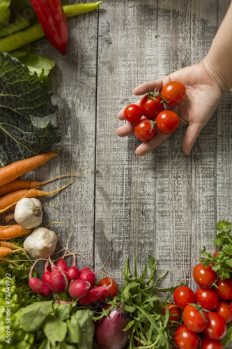Fresh food on the table