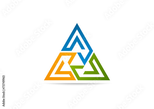 triangle business arrow logo