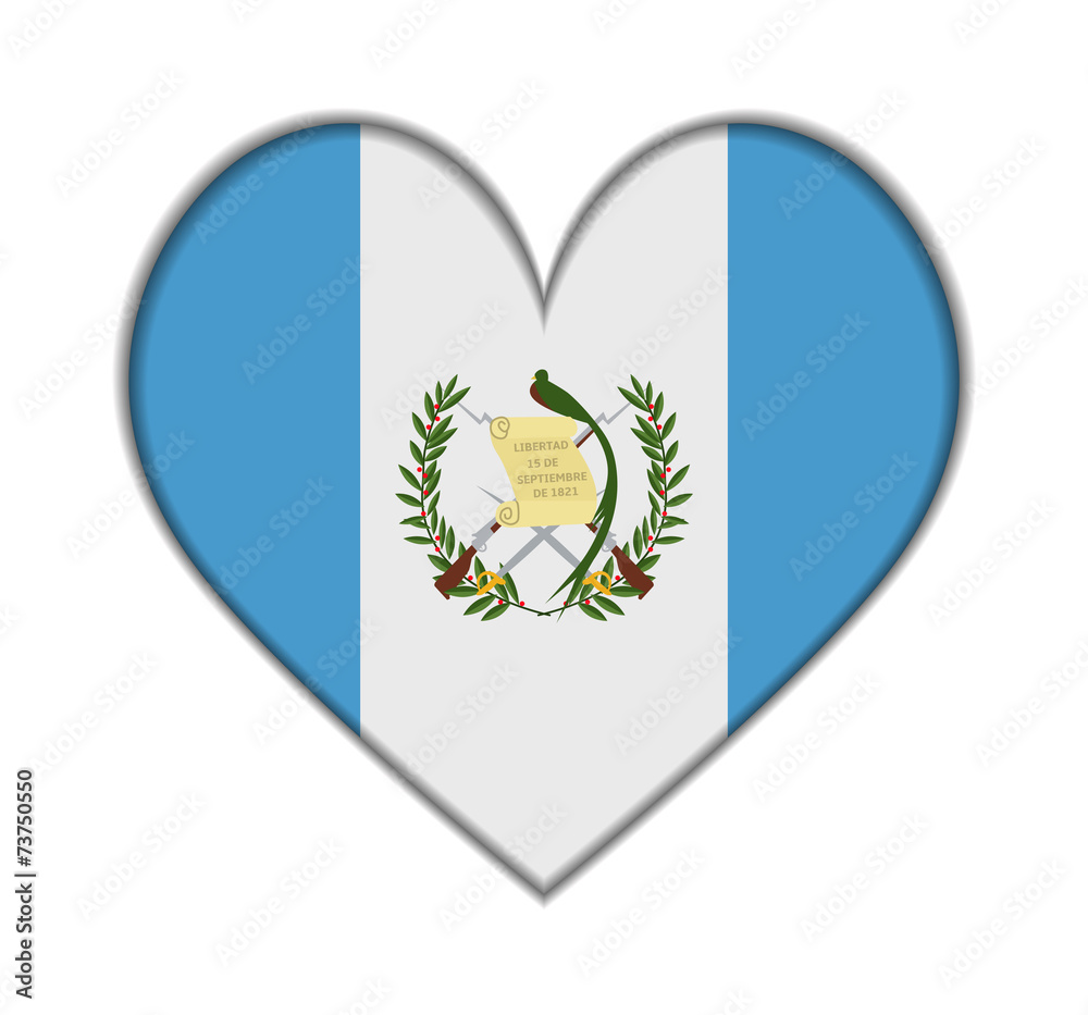 Guatemala heart flag vector Guatemala heart flag vector