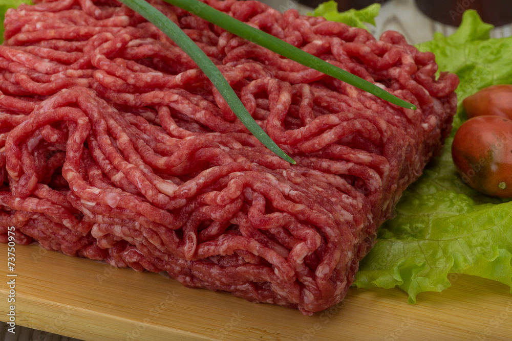 Raw minced beef Raw minced beef