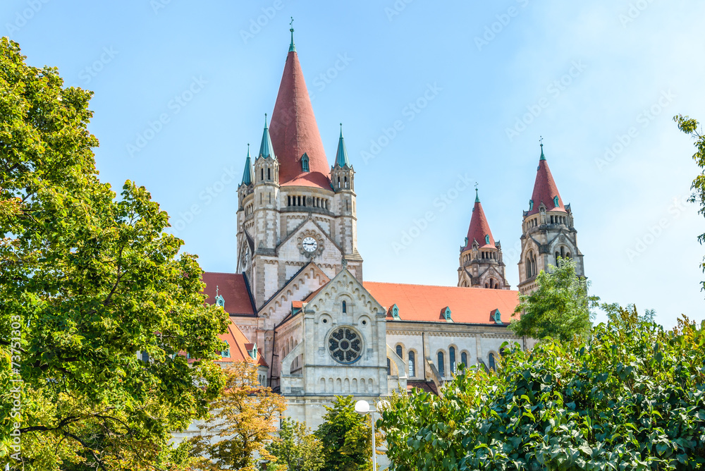 Obraz premium St. Francis of Assisi Church, Vienna