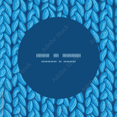 Vector knit sewater fabric horizontal texture frame seamless