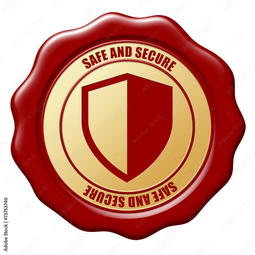 Illustration of wax seal on white background Illustration of wax seal on white background
