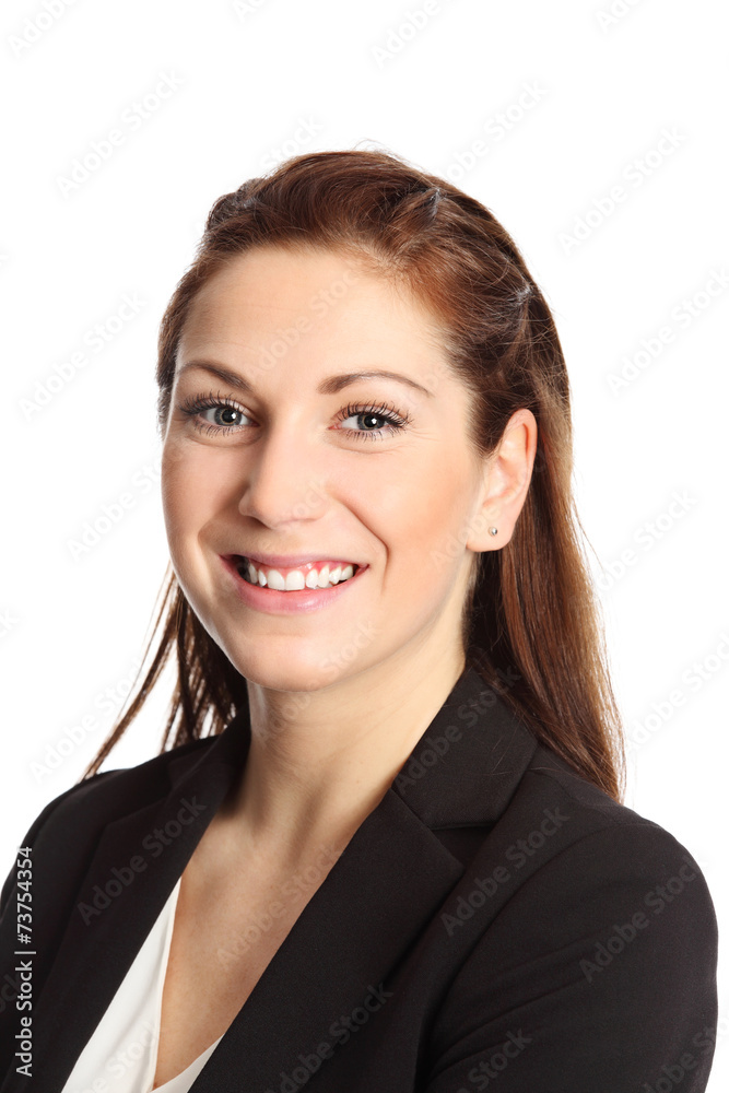 Attractive businesswoman in a suit closeup Attractive businesswoman in a suit closeup