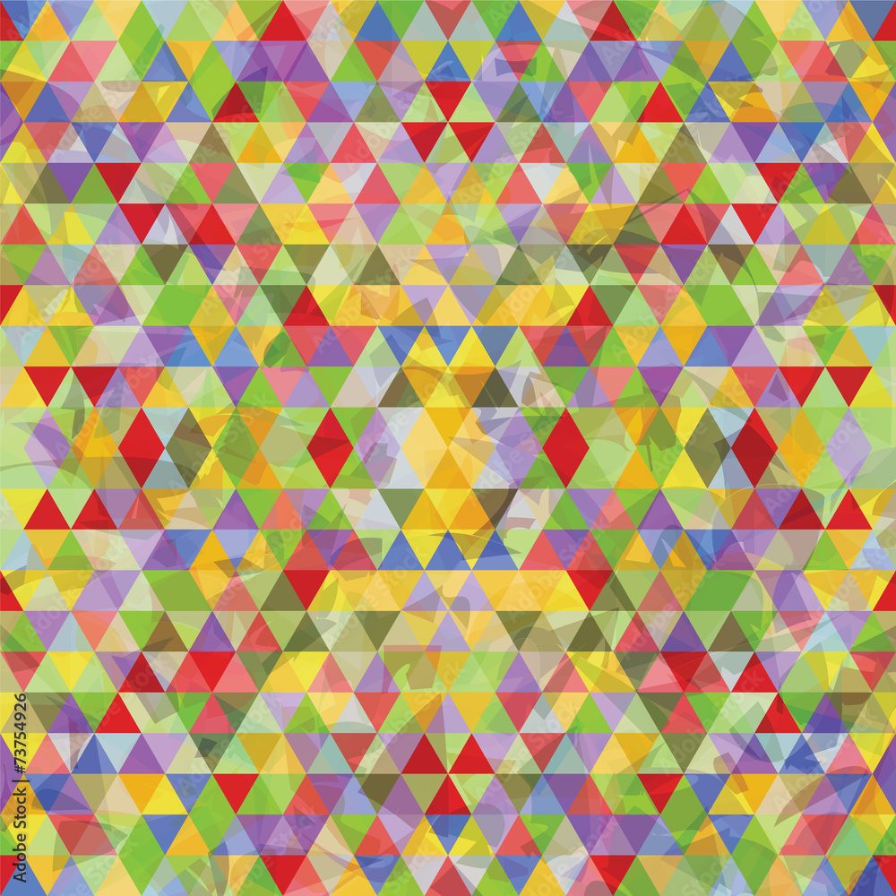 Triangular Mosaic Colorful Background Triangular Mosaic Colorful Background
