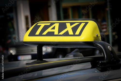 Yellow Taxi Sign © Marco Scisetti