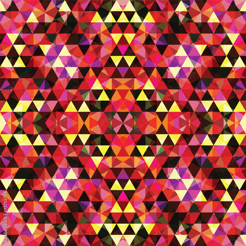 Triangular Mosaic Colorful Background