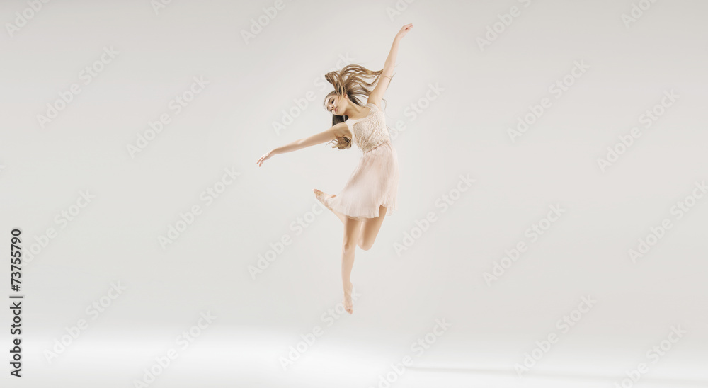 Young beautiful and talented ballet dancer