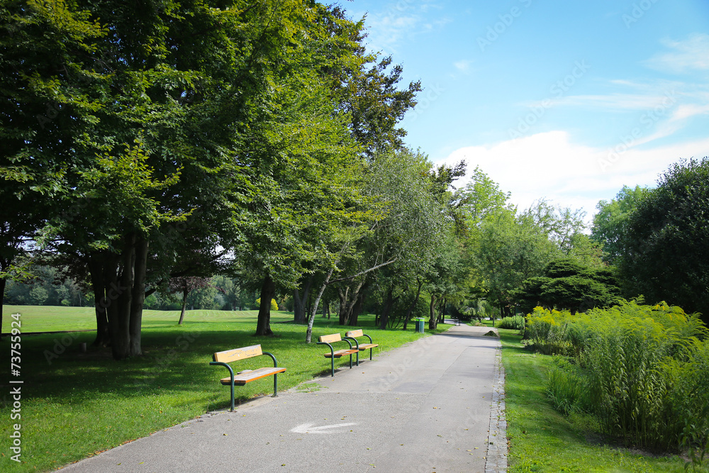 Naklejka premium Donau Park Garden