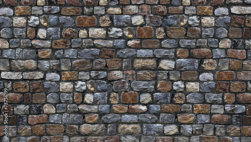 colour stone wall, color granite rock wall for background and texture