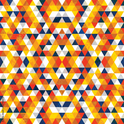 Triangular Mosaic Orange Background