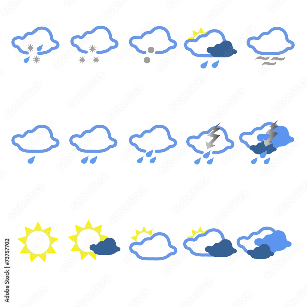 Obraz premium weather vector