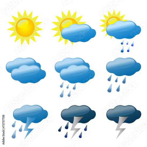 Obraz na płótnie weather vector w salonie