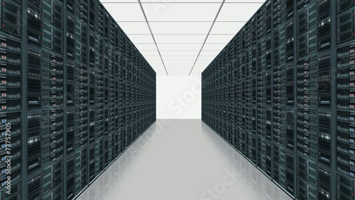 Data server room photo