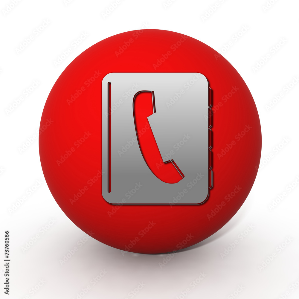 phonebook circular icon on white background phonebook circular icon on white background