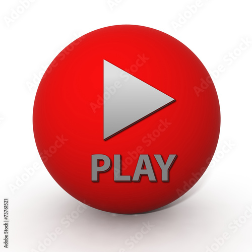 play circular icon on white background