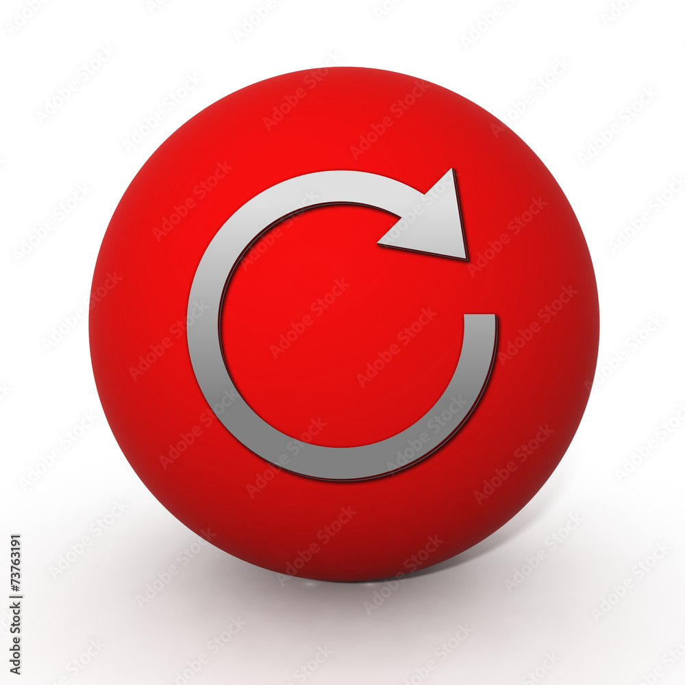 Arrow circular icon on white background