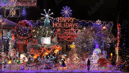 Beautiful Decorated Christmas House in Toronto