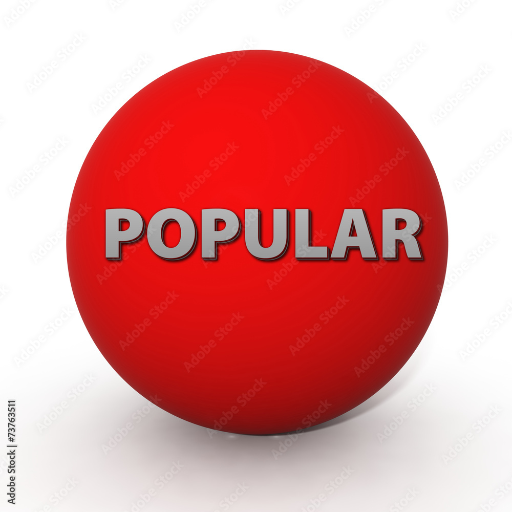 Popular circular icon on white background Popular circular icon on white background