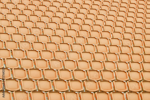 Wallpaper Mural Orange seat in sport stadium Torontodigital.ca