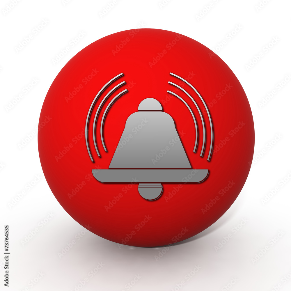 alarm circular icon on white background