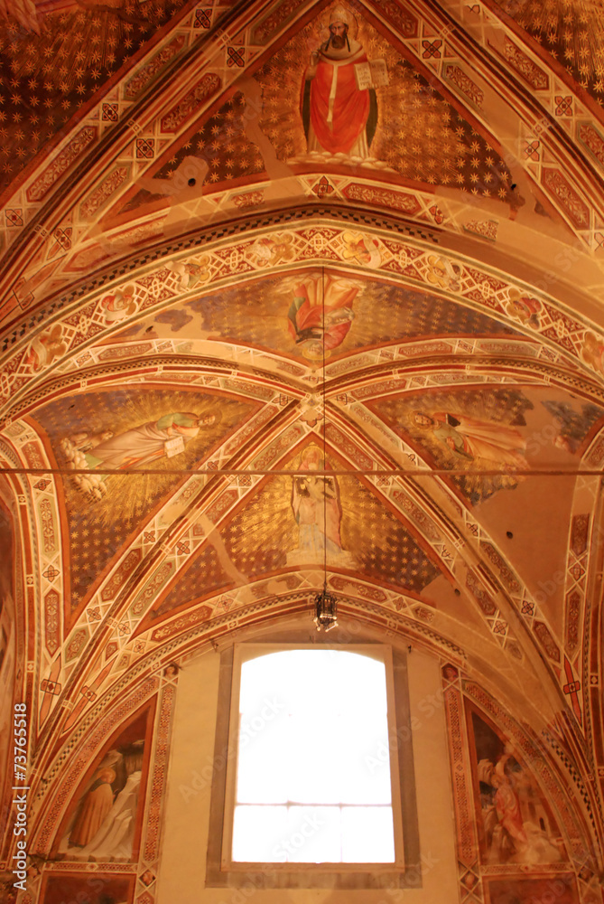 The paintings and frescoes of the Church of Santa Croce in Flore