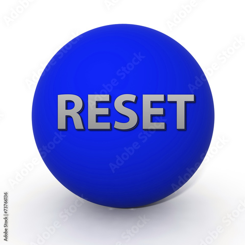 Obraz na płótnie reset circular icon on white background