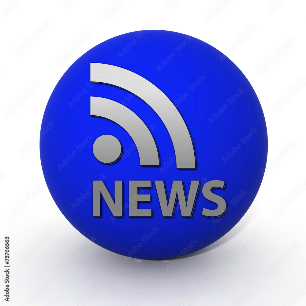 News circular icon on white background News circular icon on white background