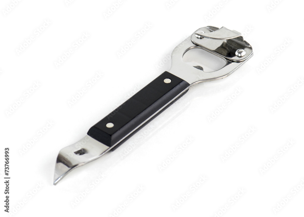 tin-opener isolated on the white background tin-opener isolated on the white background