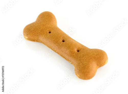 Dog food biscuit shaped like bones