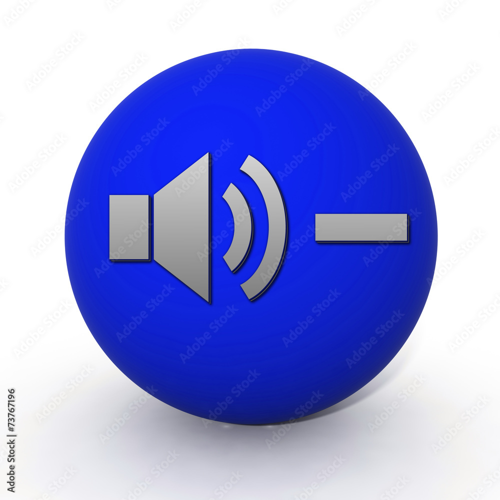 Volume circular icon on white background Volume circular icon on white background