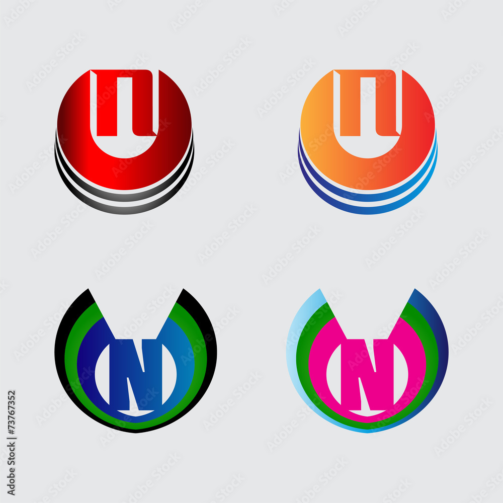 Collection of Letter N logo symbols Collection of Letter N logo symbols