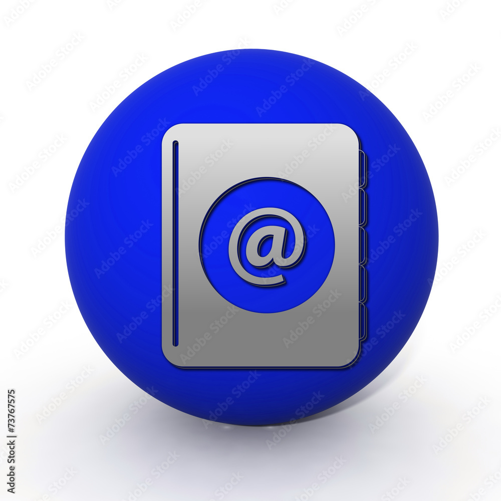 Email circular icon on white background Email circular icon on white background