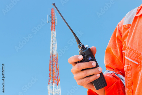 Radio trunk on antenna tower
