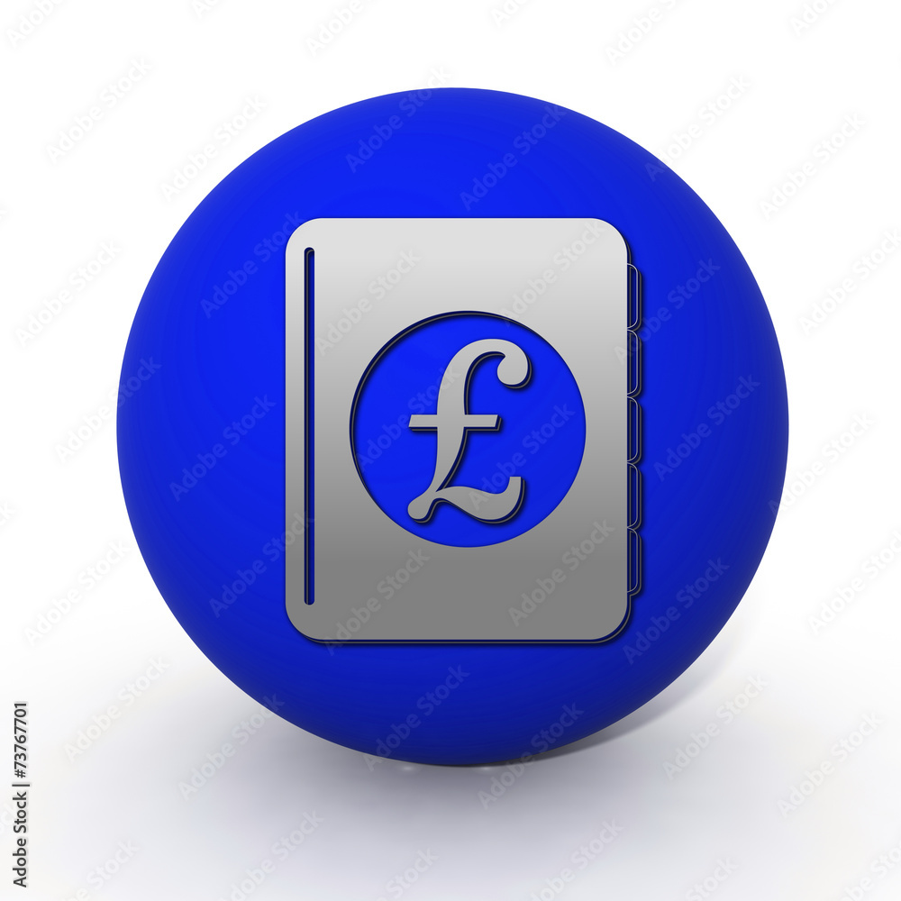 pound money book circular icon on white background pound money book circular icon on white background